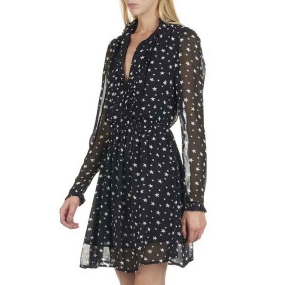 Denim & Supply Ralph Lauren Sheer Star Dress Size L NWT